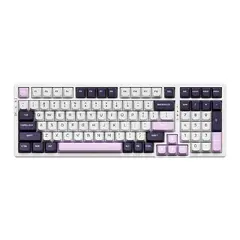безжична геймърска механична клавиатура Wireless Gaming Mechanical Keyboard - V98 PRO V2 Black Currant - Kailh Vaporwave Switches, RGB безжична геймърска механична клавиатура Wireless Gaming Mechanical Keyboard - V98 PRO V2 Black Currant - Kailh Vaporwave Switches, RGB