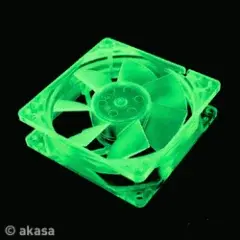 Fan 80mm Green UV Reactive Lo-noise Fan 80mm Green UV Reactive Lo-noise