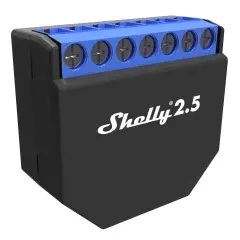 Smart Wi-fi Relay - Shelly 2.5 - 2 channel, 2 x 10A Smart Wi-fi Relay - Shelly 2.5 - 2 channel, 2 x 10A