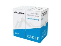 UTP SOLID GRAY CABLE, CCA, CAT 5E, 305M - LCU5-10CC-0305-S UTP SOLID GRAY CABLE, CCA, CAT 5E, 305M - LCU5-10CC-0305-S