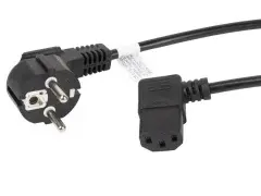 Cable Power cord Schuko / IEC 320 C13 1.8m Angle - CA-C13C-12CC-0018-BK Cable Power cord Schuko / IEC 320 C13 1.8m Angle - CA-C13C-12CC-0018-BK