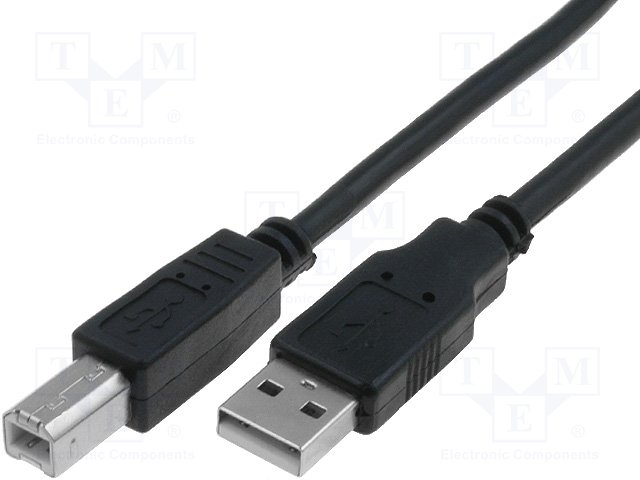 VCom USB 2.0 AM / BM Black - CU201-B-5m - English | Dekada.com