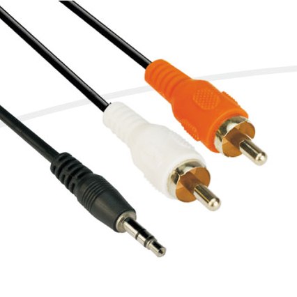 Cordon Jack.M 3.5mm Stéréo/2RCA.M-10m