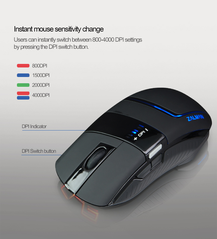 Zalman Mouse Gaming ZM-M501R Wired USB - English | Dekada.com