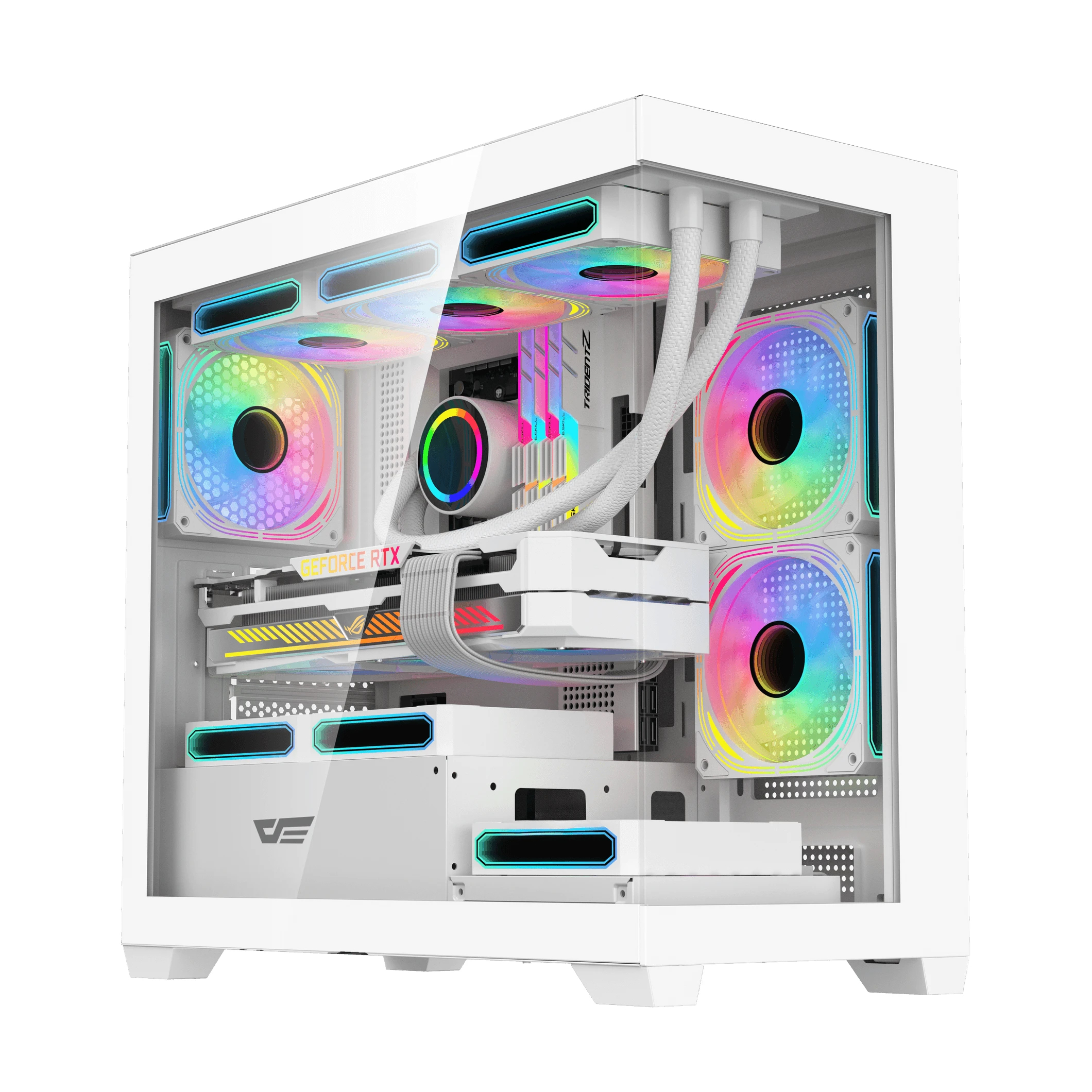 кутия Case mATX - DS900M White - 6 x 120 mm Infinity Mirror A-RGB кутия Case mATX - DS900M White - 6 x 120 mm Infinity Mirror A-RGB