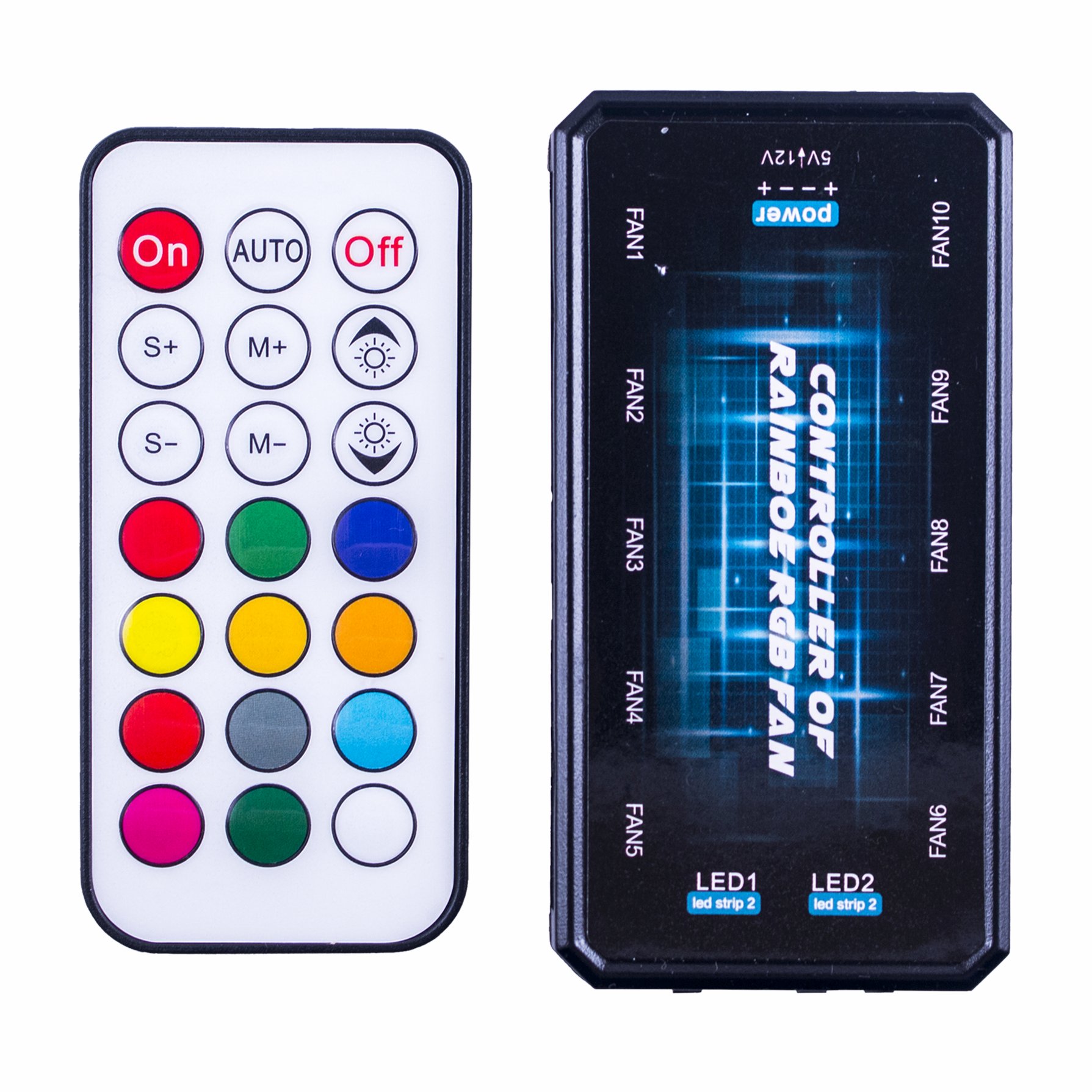 Makki Fan controller 8 fans / 6pin / IR remote control - MAKKI-RGB-FANCTRL2 - English | Dekada.com